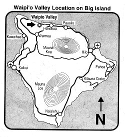 Map of the Big Island
